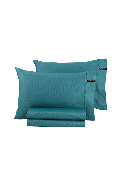 Guy Laroche Cearșaf King Size cu Elastic 180x200+35cm. Minimal Benzină