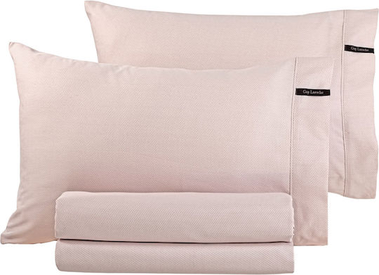 Guy Laroche Minimal Cotton Satin Super King Duvet Cover 255x245 Minimal Powder