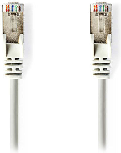 Nedis F/UTP Cat.5e Ethernet Network Cable 1m White 1pcs