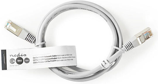 Nedis F/UTP Cat.5e (Gigabit) Καλώδιο Δικτύου Ethernet 1m Λευκό