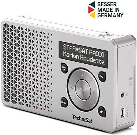 Technisat Digitradio 1 Portable Radio Rechargeable DAB+ with USB Silver