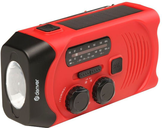 Denver SCR-2000 Solar cu USB Roșu