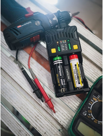 Armytek Uni C2 Зарядно Устройство За 2 Батерии Li-ion/Ni-Cd/Ni-MH/Ni-Zn Размер AA/AAA/D/18650/16340/26650/14500