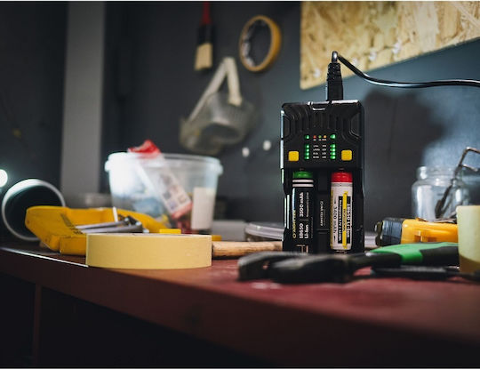 Armytek Uni C2 Зарядно Устройство За 2 Батерии Li-ion/Ni-Cd/Ni-MH/Ni-Zn Размер AA/AAA/D/18650/16340/26650/14500