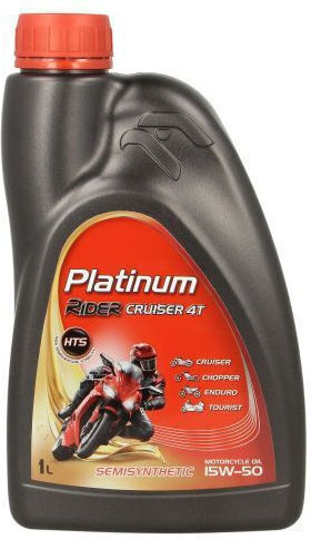 Orlen Platinum Rider Cruiser 4T 15W-50 Ημισυνθετικό Λάδι Μοτοσυκλέτας για Τετράχρονους Κινητήρες 1lt