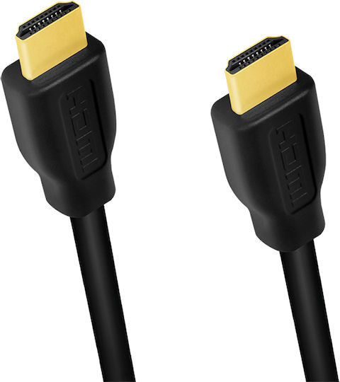 LogiLink Cabluri HDMI 2.0 Premium High Speed 4K 60Hz HDR Cablu HDMI De Sex Masculin - HDMI De Sex Masculin 2m Negru