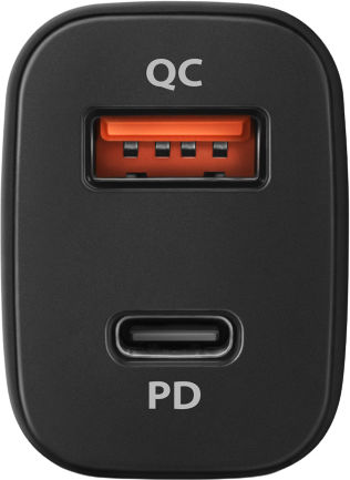 Axagon Autoladegerät 38W 6A mit Anschlüssen: 1xUSB 1xType-C Schwarz Farbe