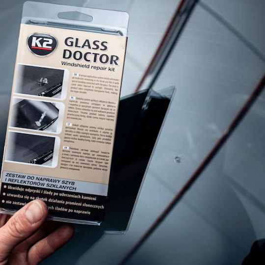 K2 Glass Doctor Kit Επιδιόρθωσης για Τζάμια-Παρμπρίζ Αυτοκινήτου 0.8ml