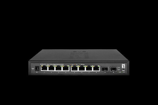Level One GES-2110 Hilbert Managed L2 Switch με 8 Θύρες Gigabit (1Gbps) Ethernet και 2 SFP Θύρες