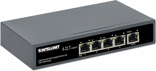 Intellinet 561808 Unmanaged L2 PoE++ Switch με 5 Θύρες Ethernet