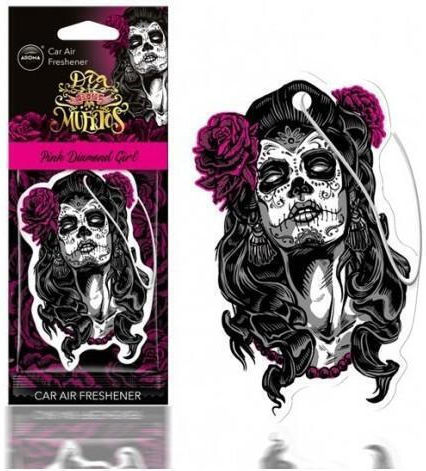 Aroma Car Αρωματική Καρτέλα Κρεμαστή Αυτοκινήτου Muertos Pink Diamont Girl Pink Diamond Girl 10gr