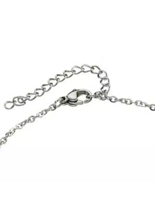 Foot chain Set 3 pcs. steel 316L silver Art 03716