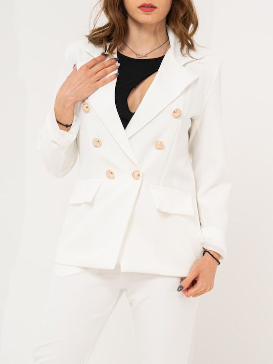 Women's Suit White Set Jacket White Suit