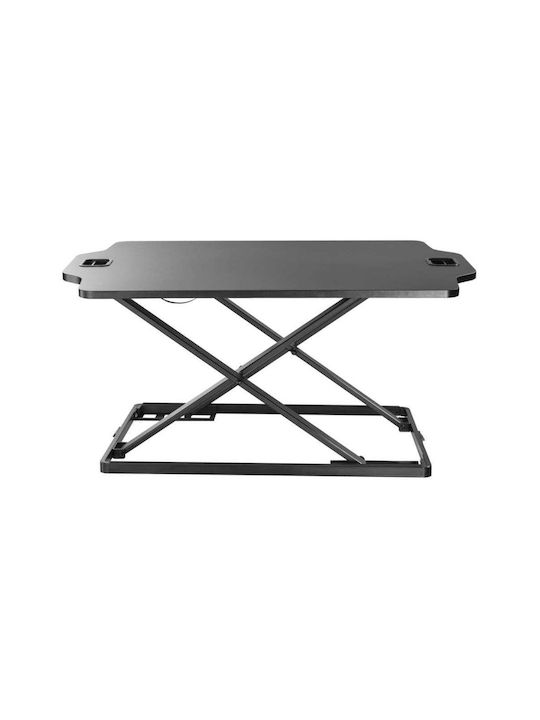 Gaming Office Ergonomic Standing SD-1 Wooden Black with Metal Legs & Adjustable Height 79.5x54x40.7cm