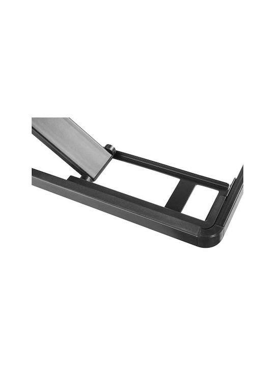 Gaming Office Ergonomic Standing SD-1 Wooden Black with Metal Legs & Adjustable Height 79.5x54x40.7cm