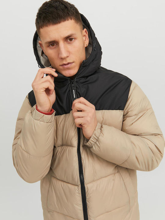 Winter Jacke Puffer Beige