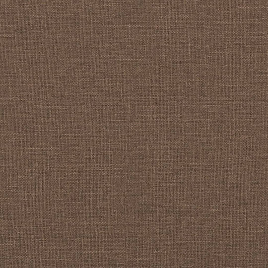 vidaXL Two-Seater Brown Fabric Couch 138x77x80 cm