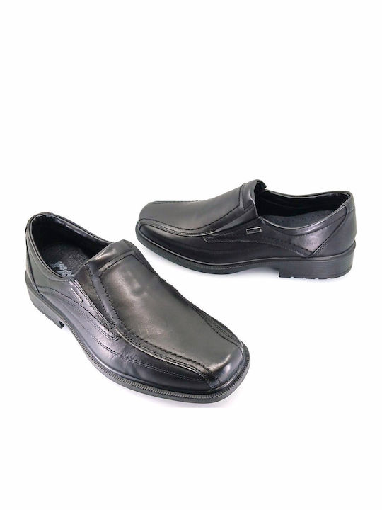 Δερμάτινα Ανδρικά Loafers σε Μαύρο Χρώμα
