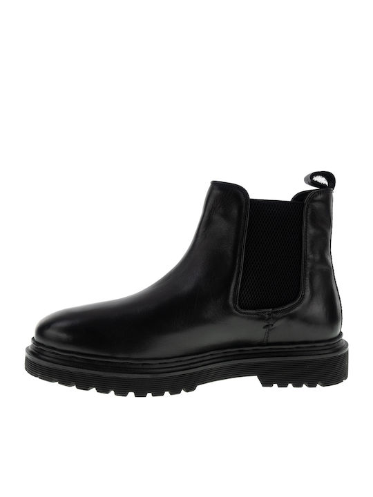 Leather Black Men's Boots