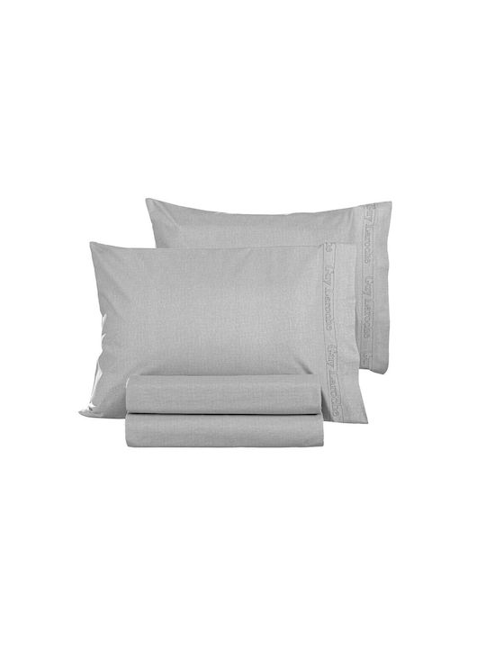 Guy Laroche Sheet Super-Double with Elastic 160x200+32cm. Color Plus Smoke
