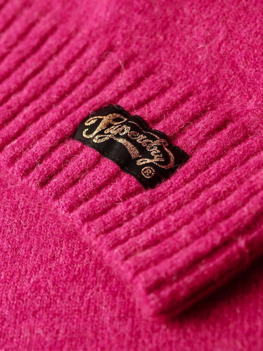 Superdry Ovin Essential Women's Sweater Fuchsia