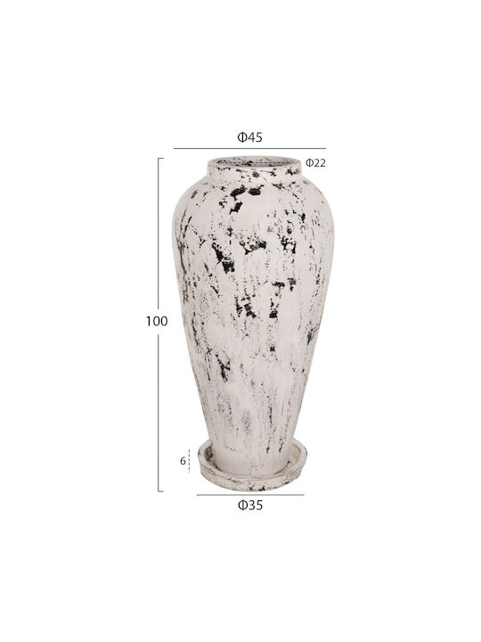 HomeMarkt Διακοσμητικό Βάζο Keramik Laurel Orange 26x35x6cm 1Stück
