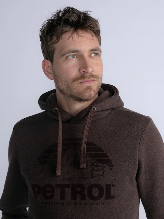 Sweatshirt with Hood Brown