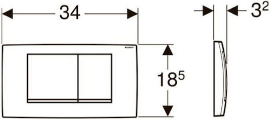 Geberit Flush Plate Dual Flush