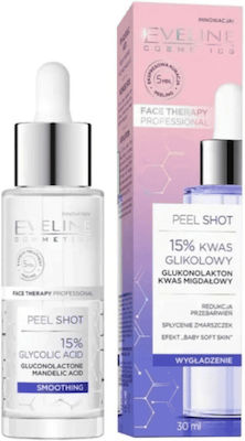 Eveline Peel Shot 15% Glycolic Acid Hidratant & Anti-îmbătrânire Serum Față 30ml