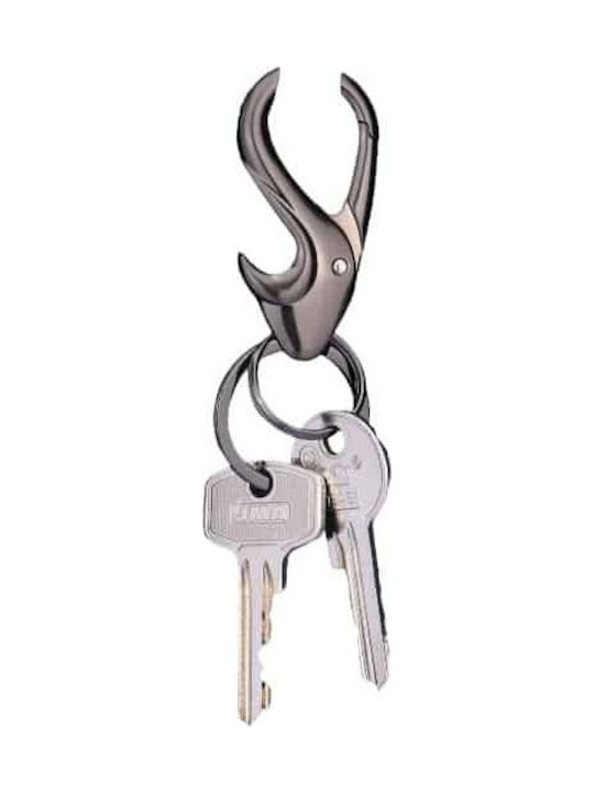 Troika Keychain Opener Metallic Gray