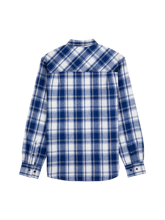 Santa Cruz Apex Men's Shirt Long Sleeve Checked Blue