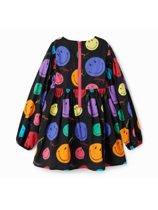 Desigual Kids Dress Long Sleeve Black