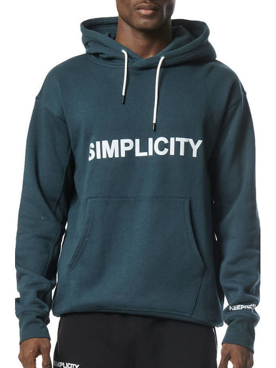 Simplicity Sweatshirt with Hood Green