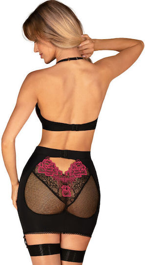 Obsessive Rosenty Top Sexy pentru femei Negru