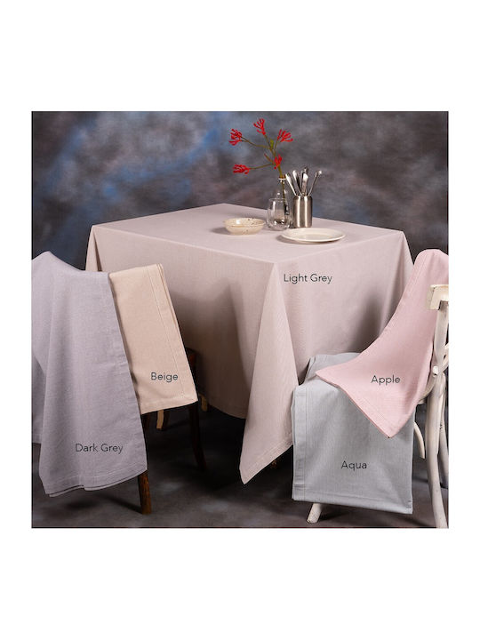 Melinen Tablecloth Cotton Luise Beige 150x150cm