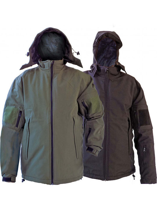 AETOS A82 Taktische Softshell Jacke Schwarz