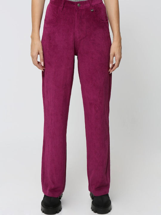 Tresor Women's Corduroy Trousers Purple