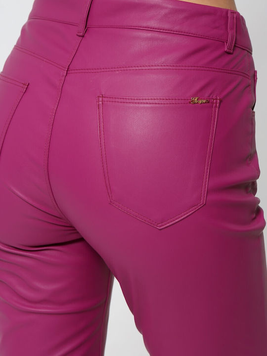 Damen Stoff Hose Lila