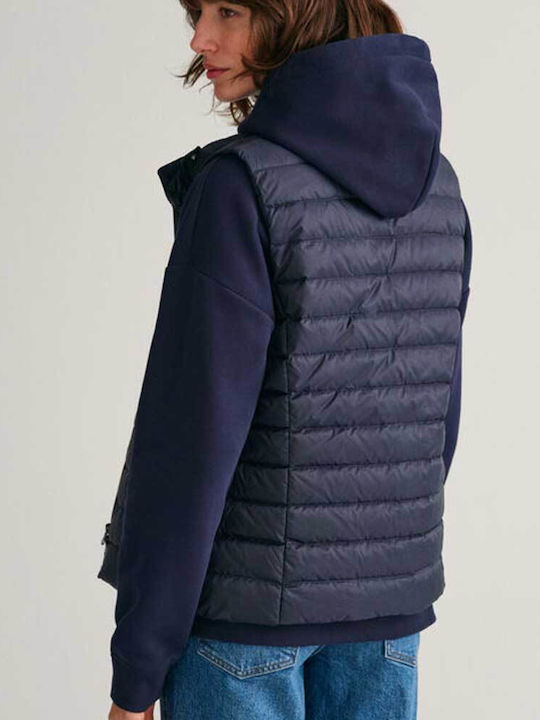 Gant Kurz Damen Ärmellos Puffer Jacke für Winter Blau