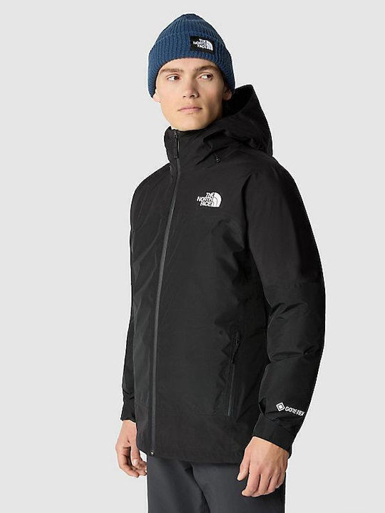3 in 1 Winter Jacket Waterproof and Windproof Black