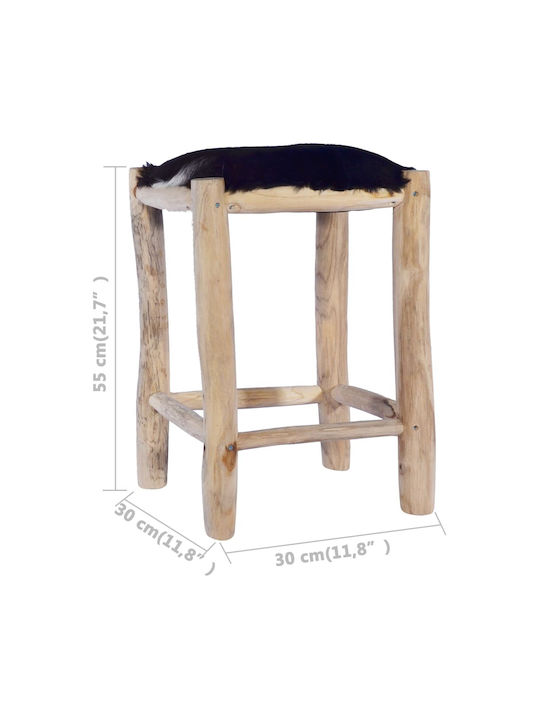Stool Bar Wooden Coffee 30x30x55cm