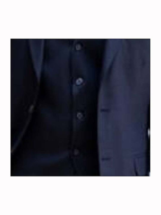 Men's Suit with Vest Blue