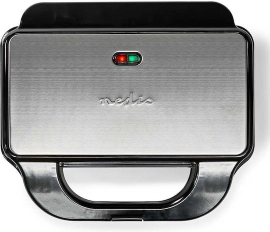 Nedis Sandwichmaker für for 2 Sandwiches Sandwiches 900W Gray