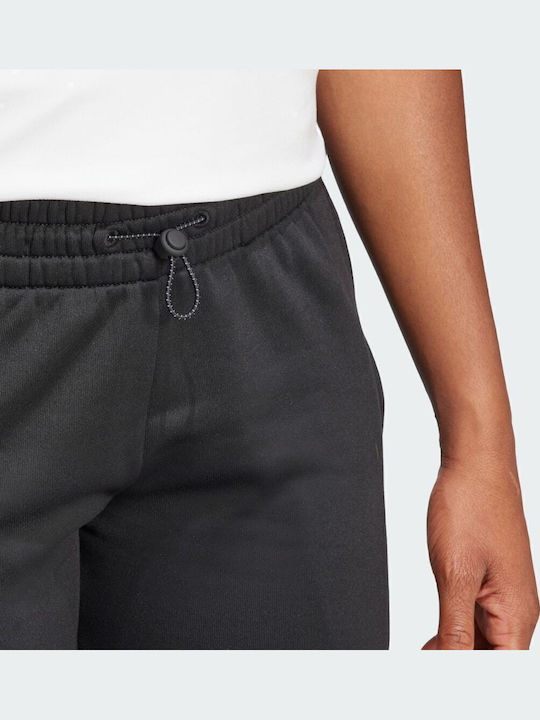 Tapered Παντελόνι Φόρμας Fleece Μαύρο