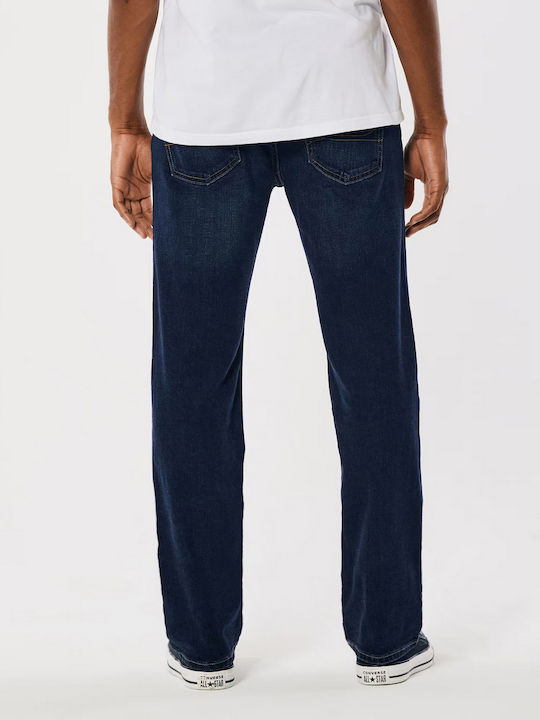 Hollister Men's Jeans Pants in Straight Line Blue