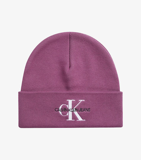 Beanie Unisex Beanie Knitted in Burgundy color