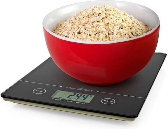 Nedis Ψηφιακή Ζυγαριά Κουζίνας έως 5kg Μαύρη