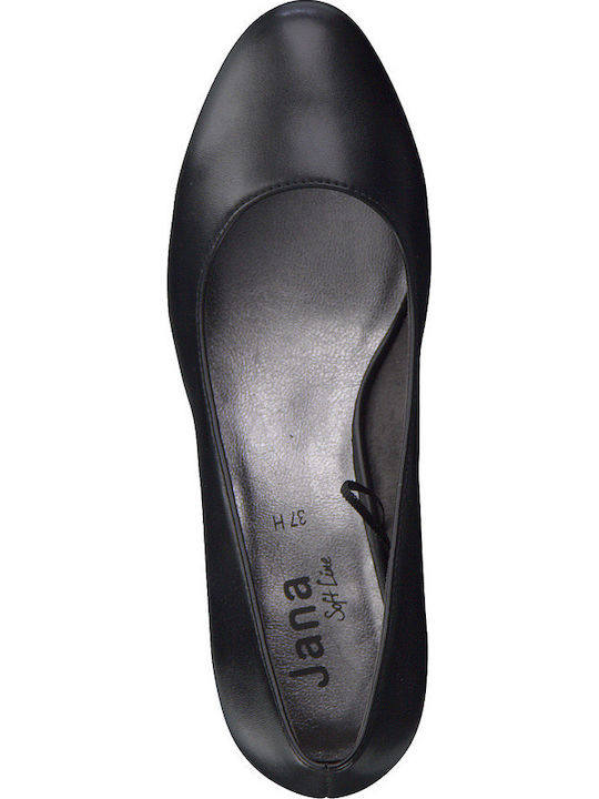 Anatomic Synthetic Leather Black Heels