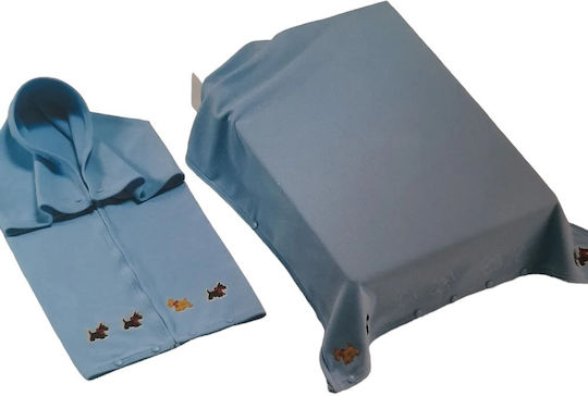 Manterol Casa Pătură Spania Pepinieră Swaddling pături Fleece Galbenă Yellow 80x100cm