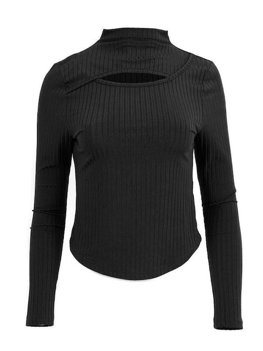 Women's Blouse Long Sleeve Black